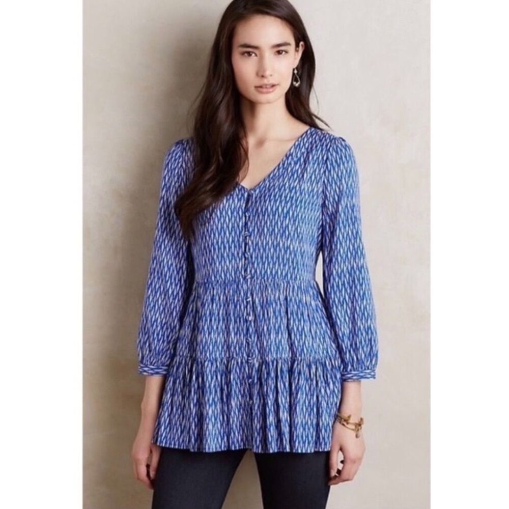 Anthropolgie Maeve Flowy Blouse - Picture 2 of 5